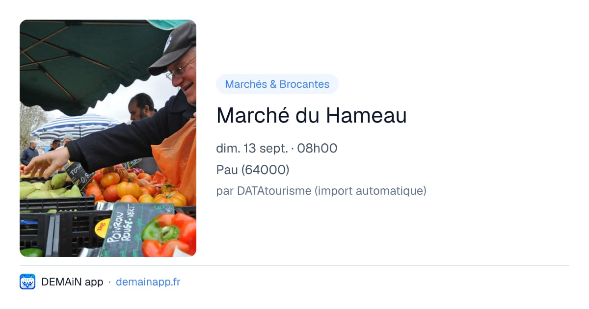 Marché du Hameau — Pau