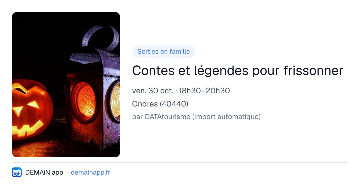 Contes et légendes pour frissonner — Ondres