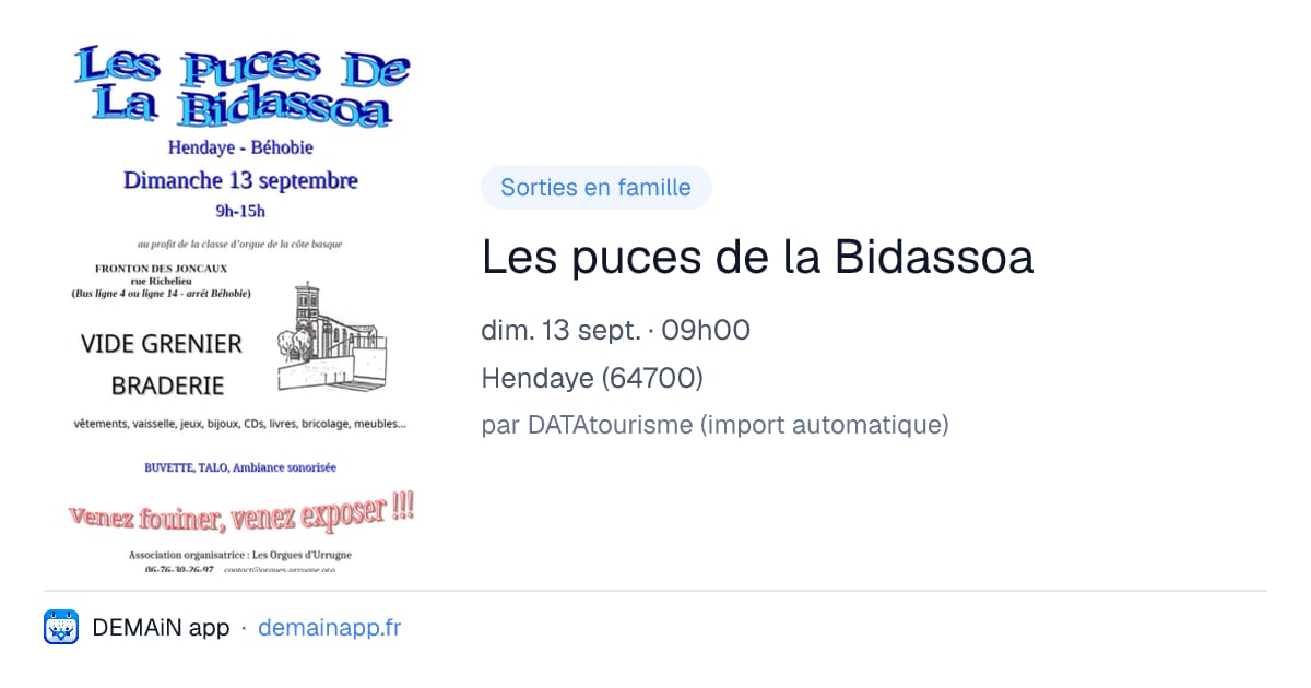 Les puces de la Bidassoa — Hendaye