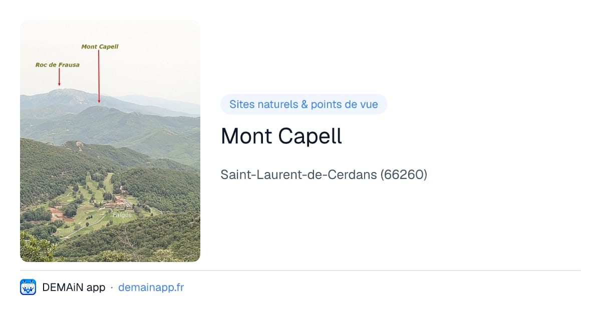 Mont Capell — Saint-Laurent-de-Cerdans
