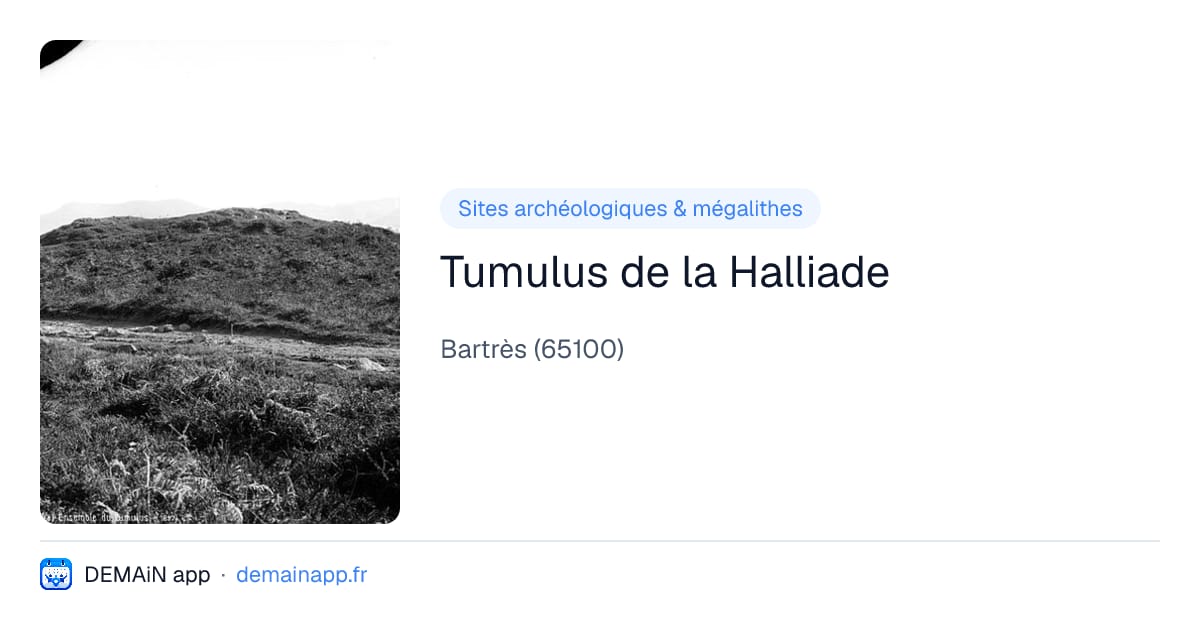 Tumulus de la Halliade — Bartrès