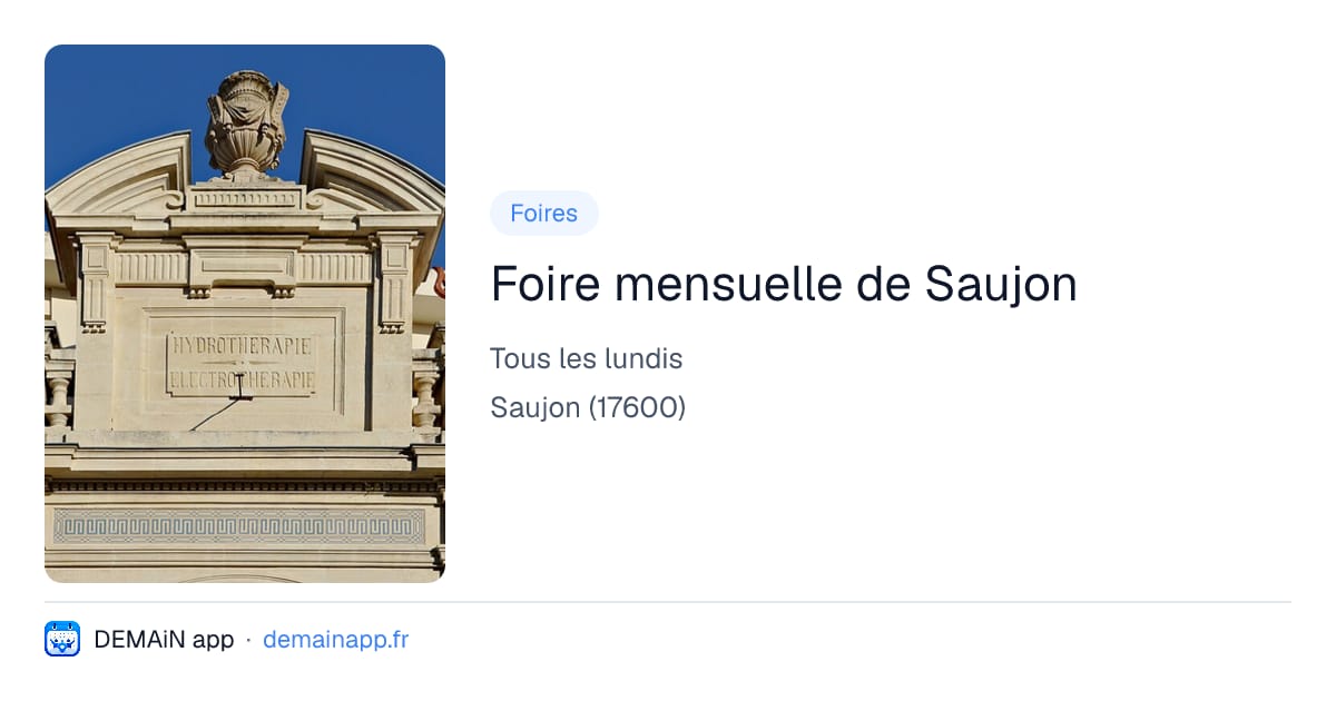 Foire mensuelle de Saujon — Saujon