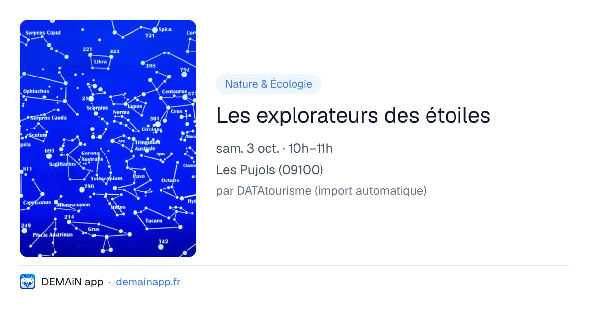 Les explorateurs des étoiles — Les Pujols
