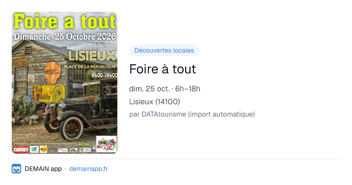 Foire à tout — Lisieux