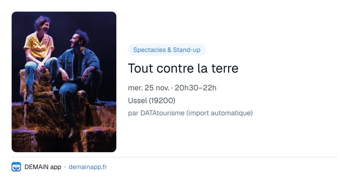 Tout contre la terre — Ussel