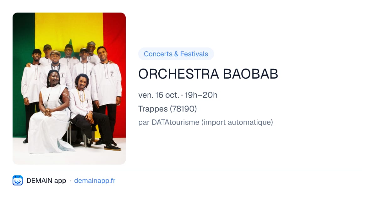 ORCHESTRA BAOBAB — Trappes
