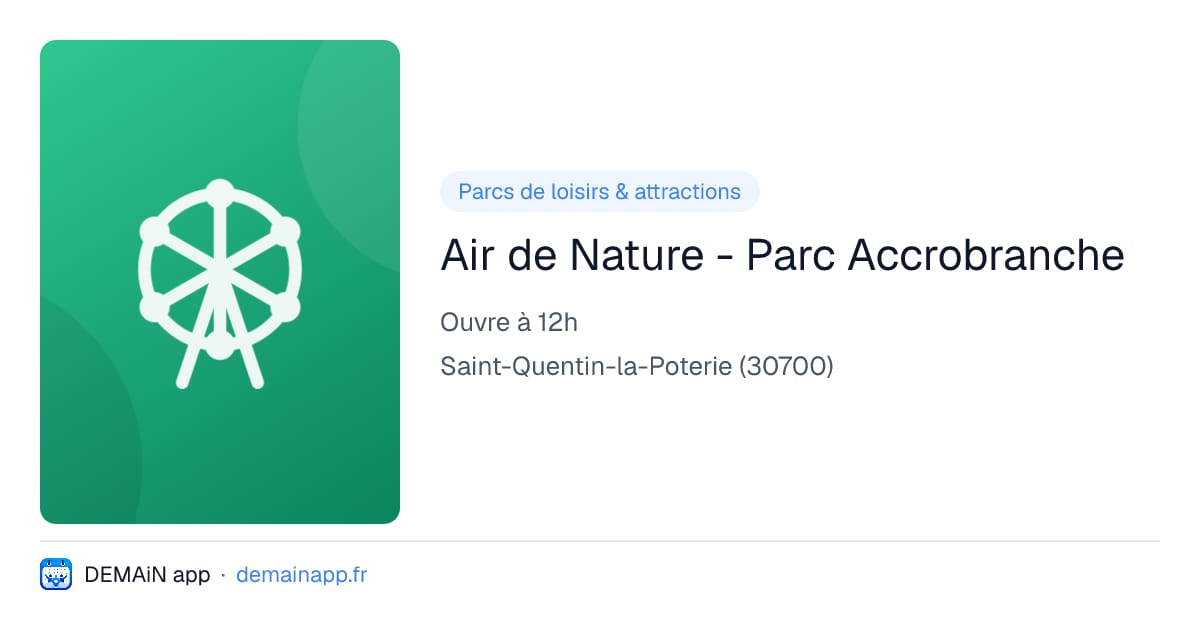 Air de Nature - Parc Accrobranche — Saint-Quentin-la-Poterie