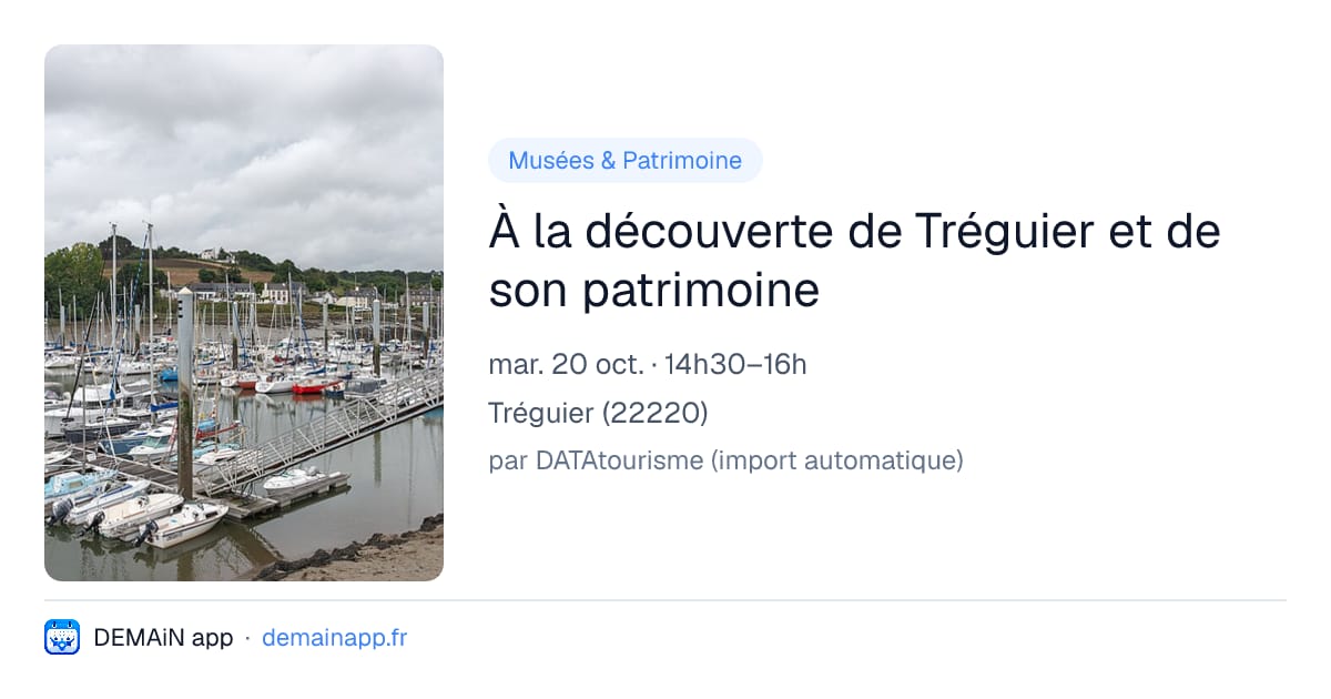 À la découverte de Tréguier et de son patrimoine — Tréguier