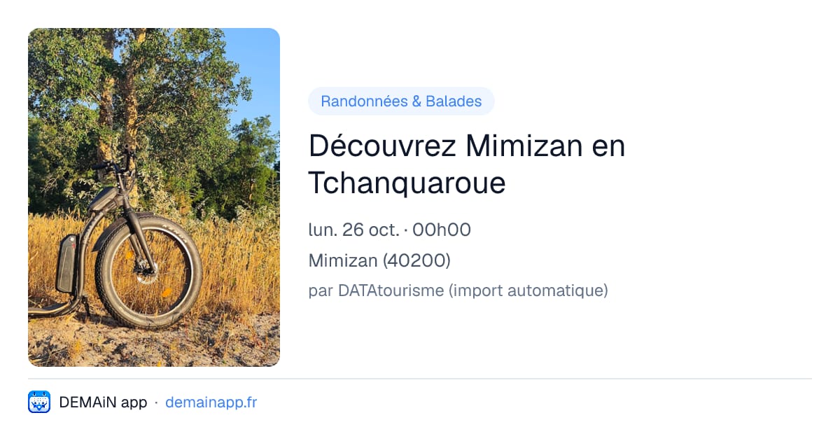 Découvrez Mimizan en Tchanquaroue — Mimizan
