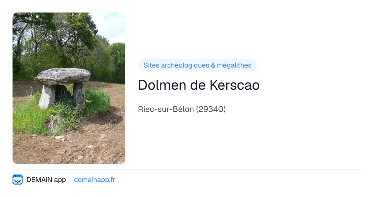 Dolmen de Kerscao — Riec-sur-Bélon