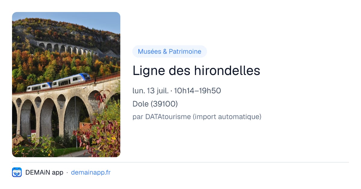 Ligne des hirondelles — Dole