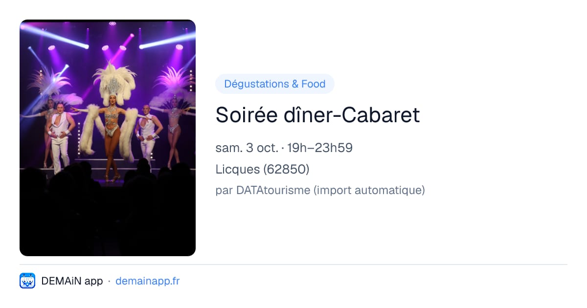 Soirée dîner-Cabaret — Licques