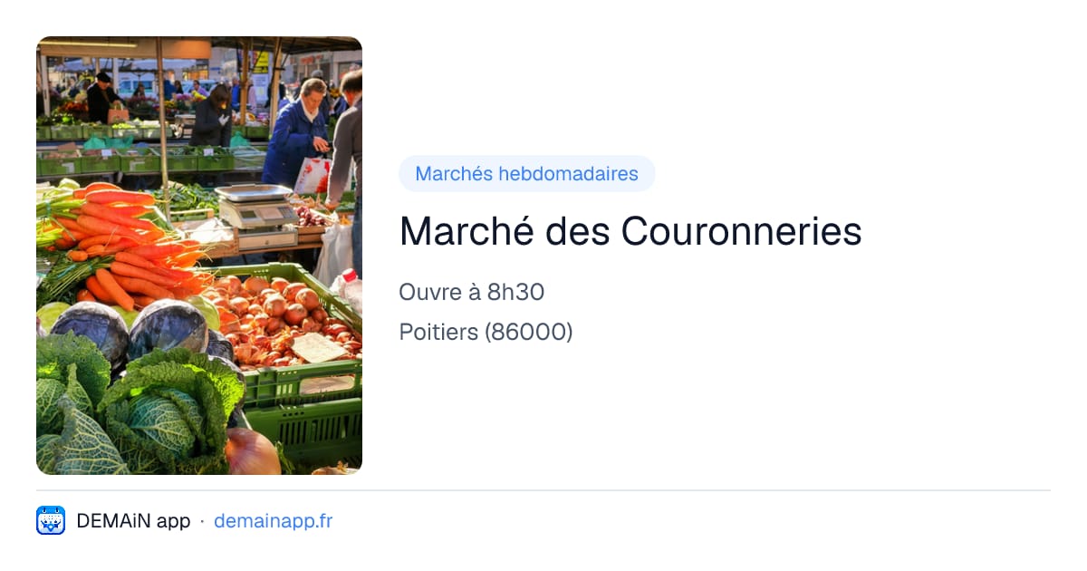 Marché des Couronneries — Poitiers