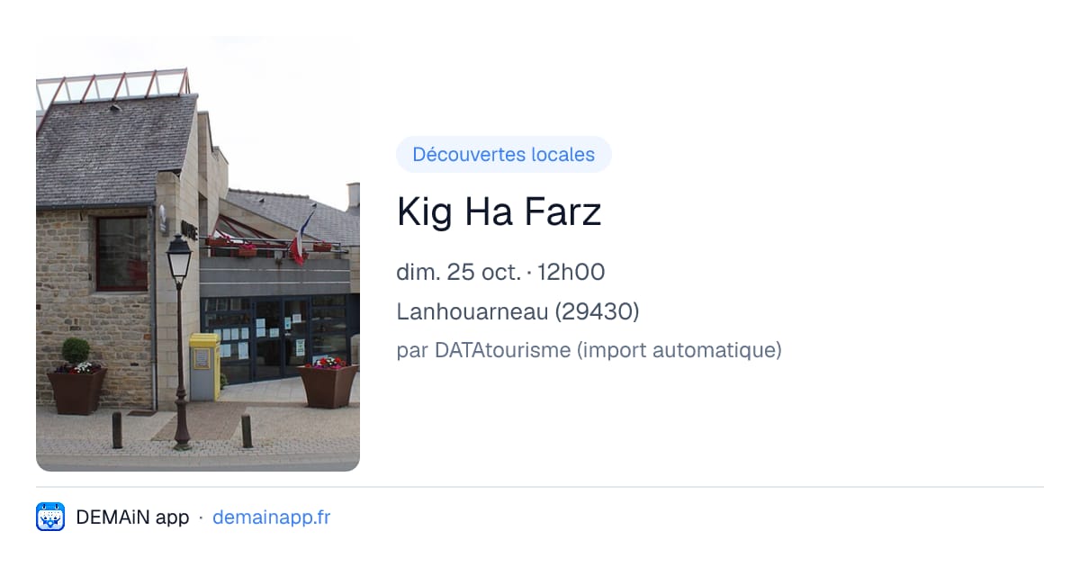 Kig Ha Farz — Lanhouarneau