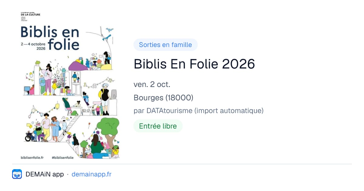 Biblis En Folie 2026 — Bourges