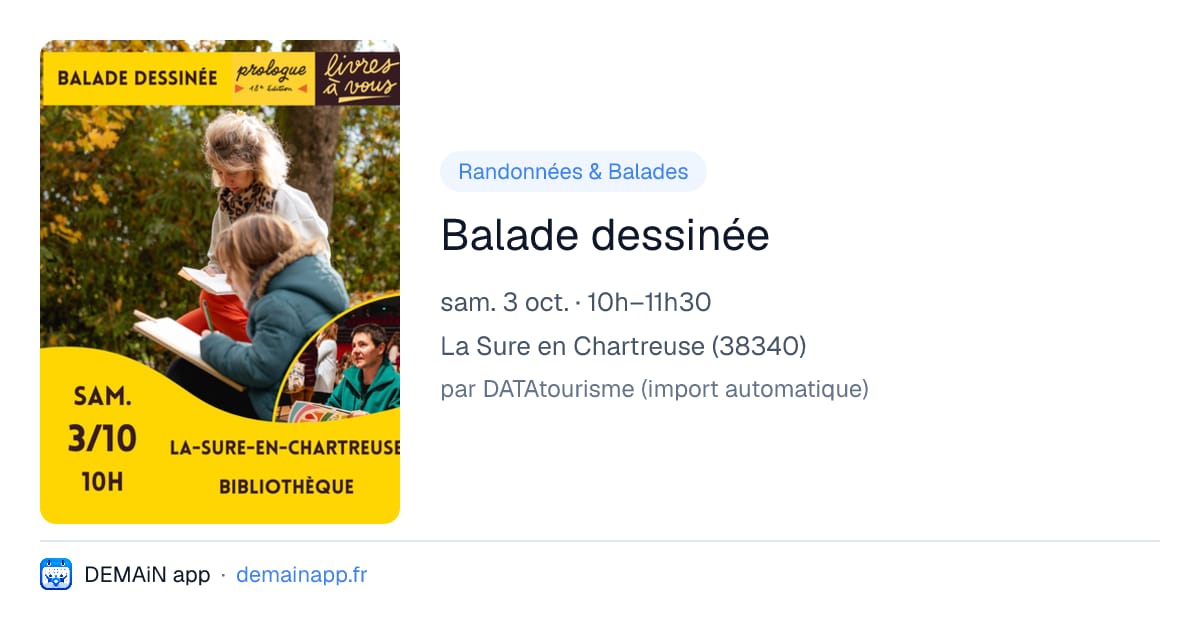 Balade dessinée — La Sure en Chartreuse