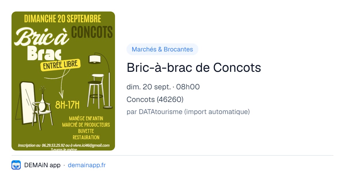 Bric-à-brac de Concots — Concots