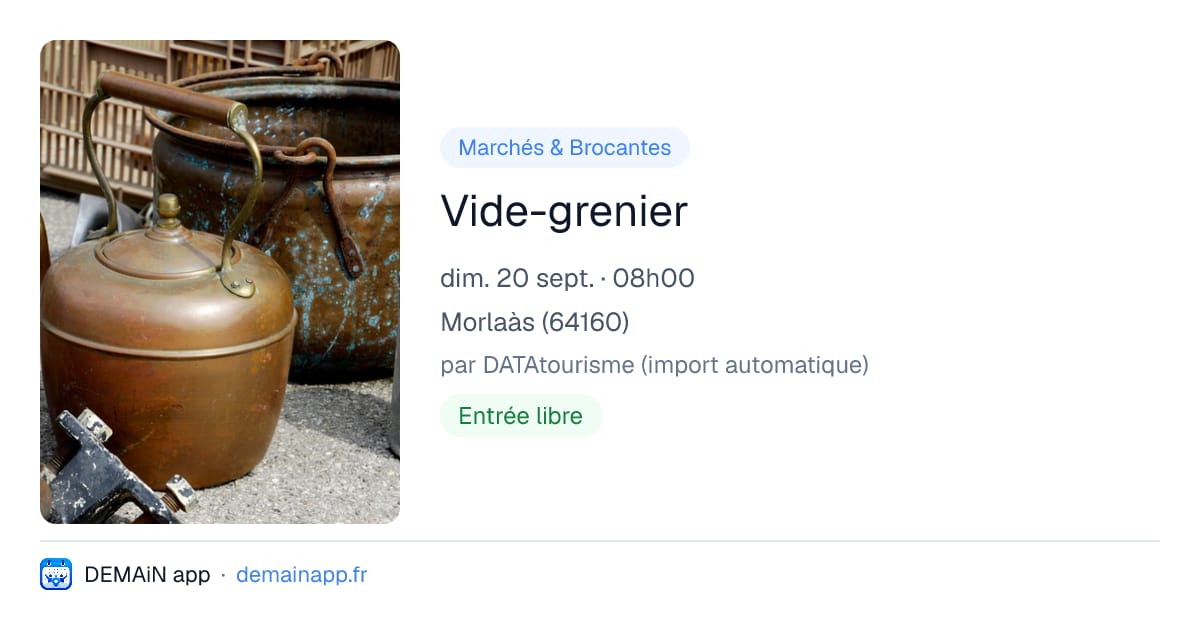 Vide-grenier — Morlaàs