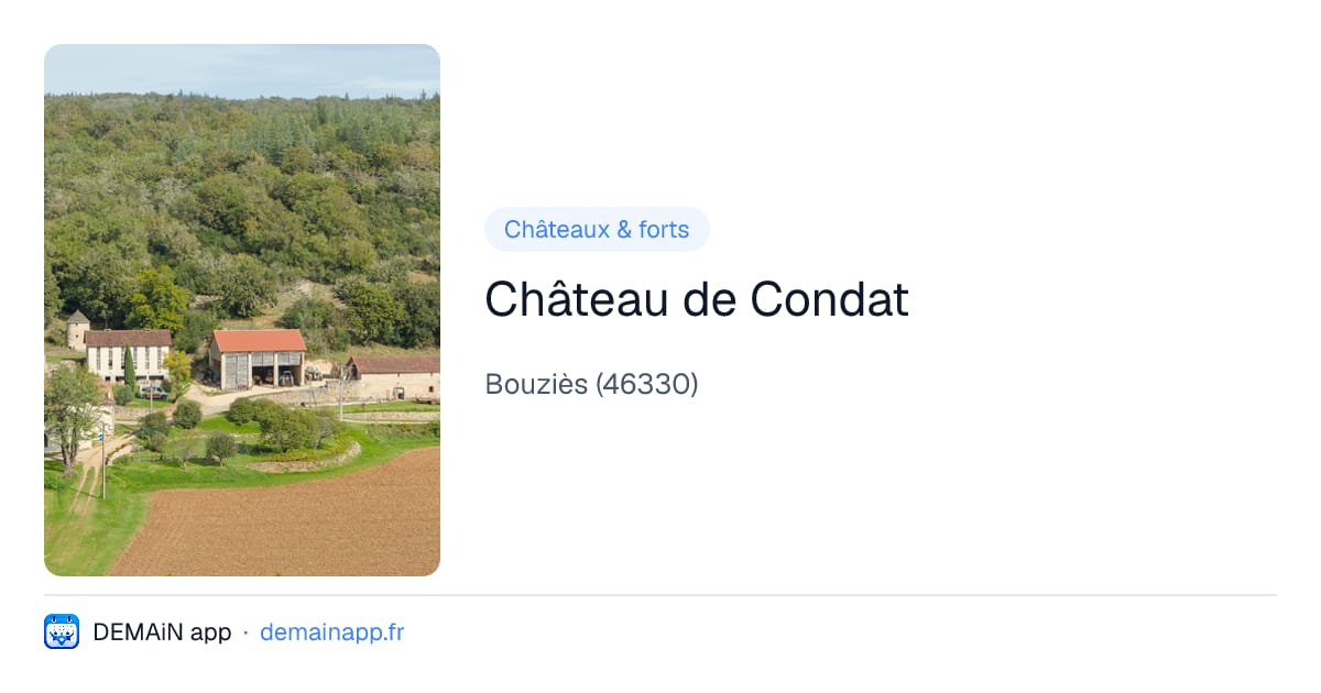 Château de Condat — Bouziès