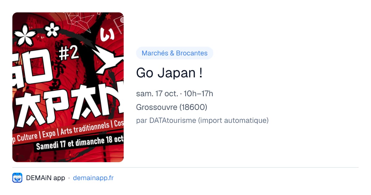 Go Japan ! — Grossouvre