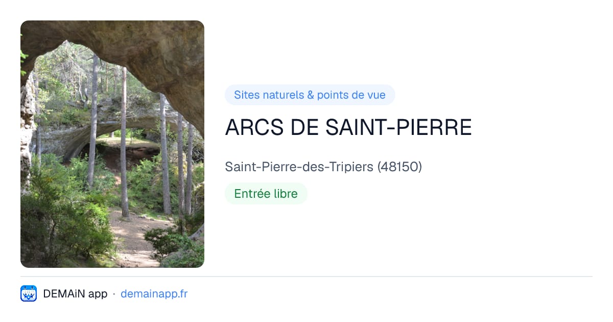 ARCS DE SAINT-PIERRE — Saint-Pierre-des-Tripiers
