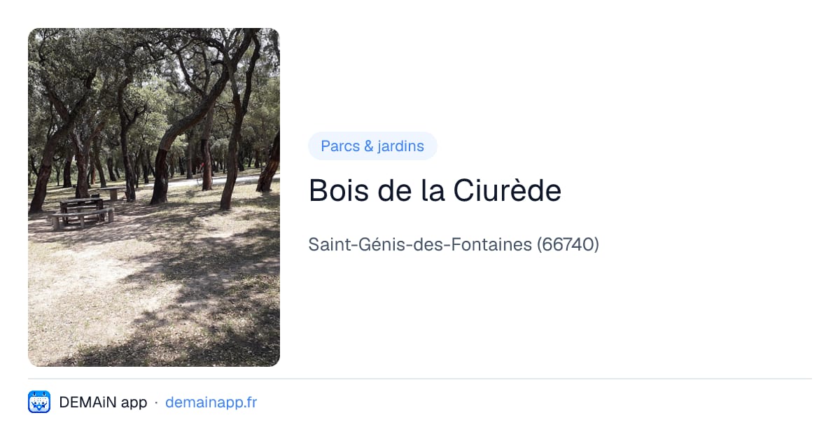 Bois de la Ciurède — Saint-Génis-des-Fontaines