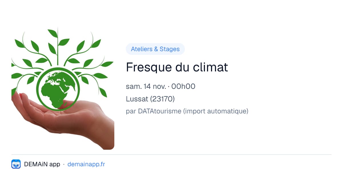 Fresque du climat — Lussat