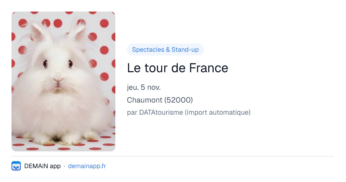 Le tour de France — Chaumont