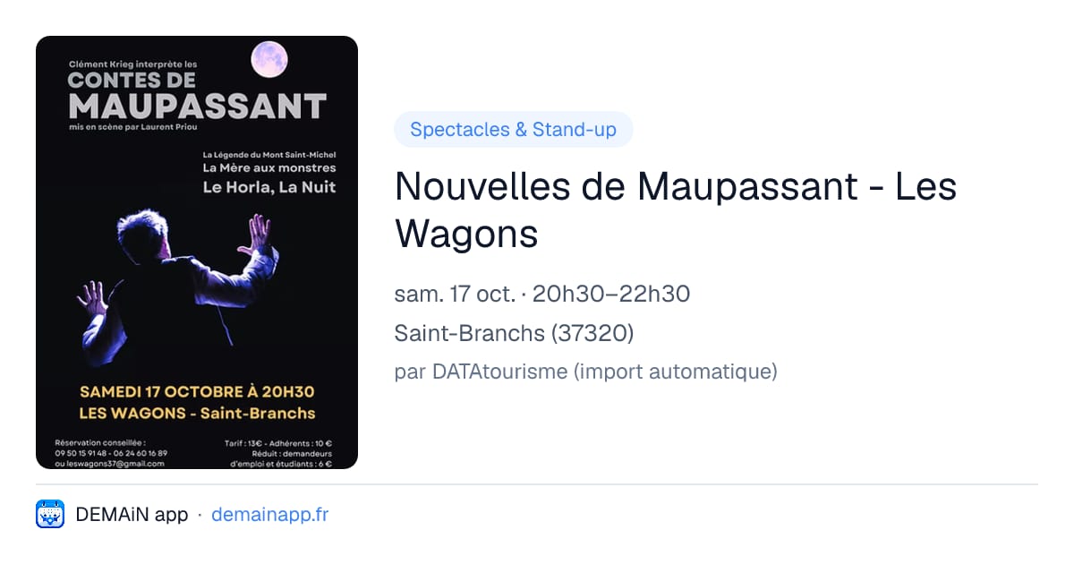 Nouvelles de Maupassant - Les Wagons — Saint-Branchs