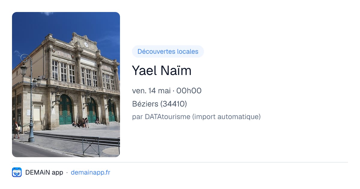 Yael Naïm — Béziers