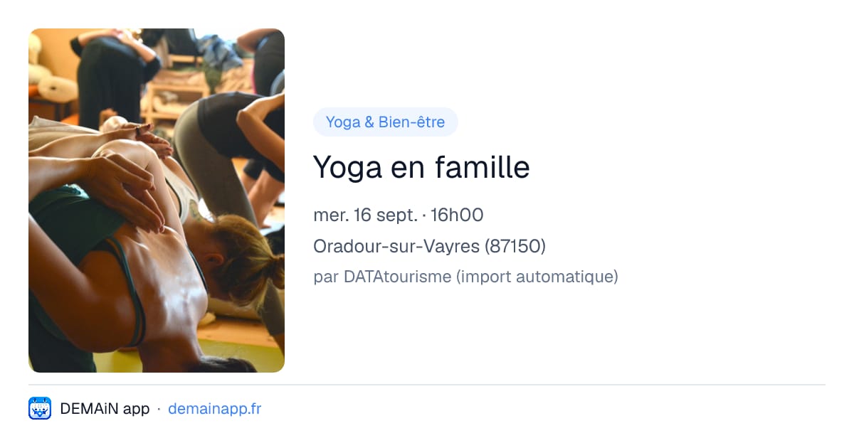Yoga en famille — Oradour-sur-Vayres