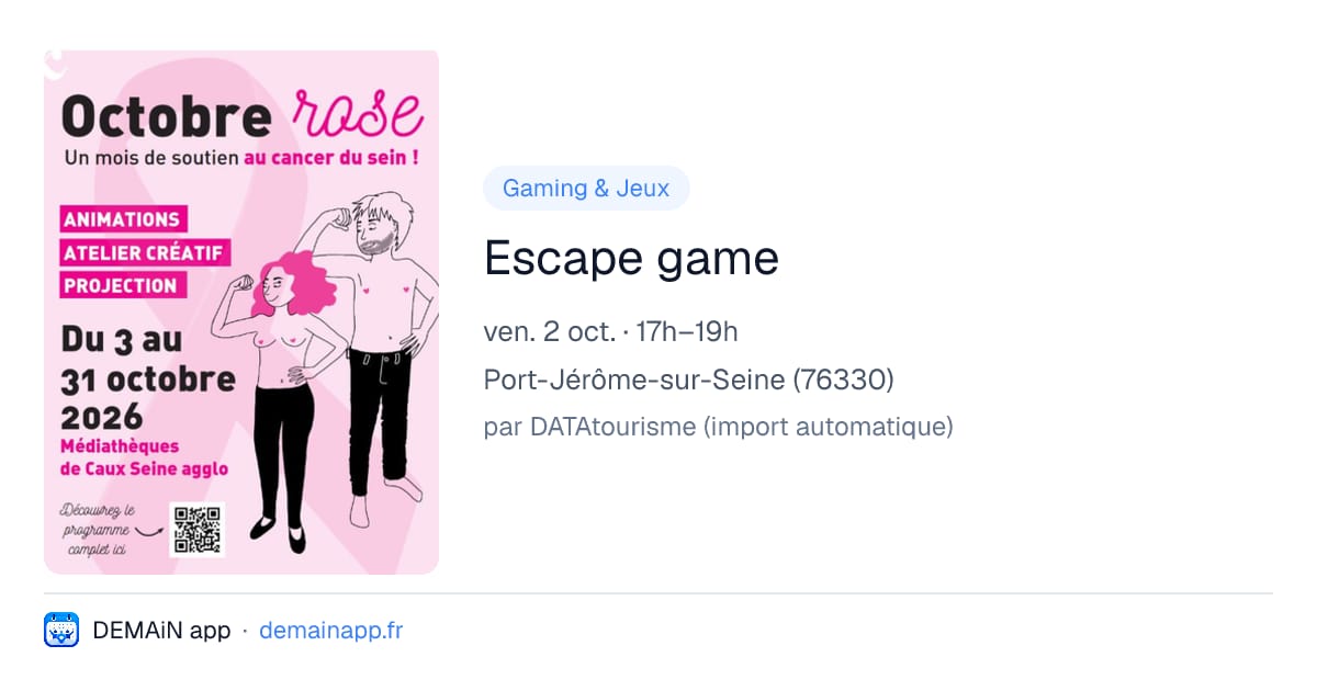 Escape game — Port-Jérôme-sur-Seine