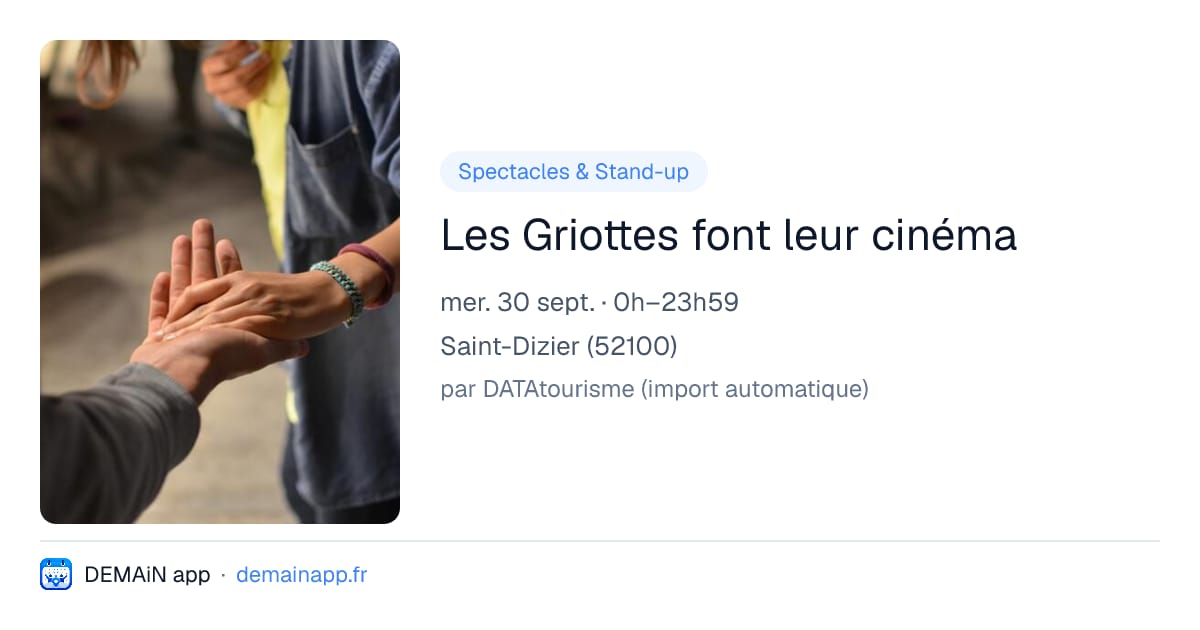 Les Griottes font leur cinéma — Saint-Dizier