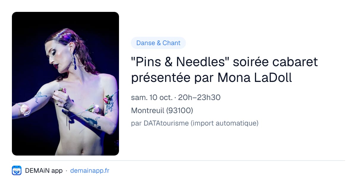 "Pins & Needles" soirée cabaret présentée par Mona LaDoll — Montreuil