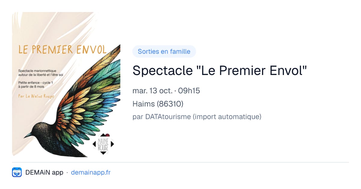 Spectacle "Le Premier Envol" — Haims
