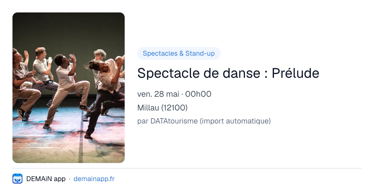 Spectacle de danse : Prélude — Millau
