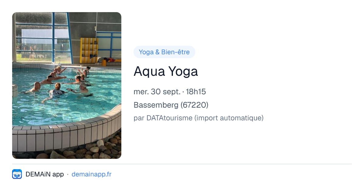 Aqua Yoga — Bassemberg