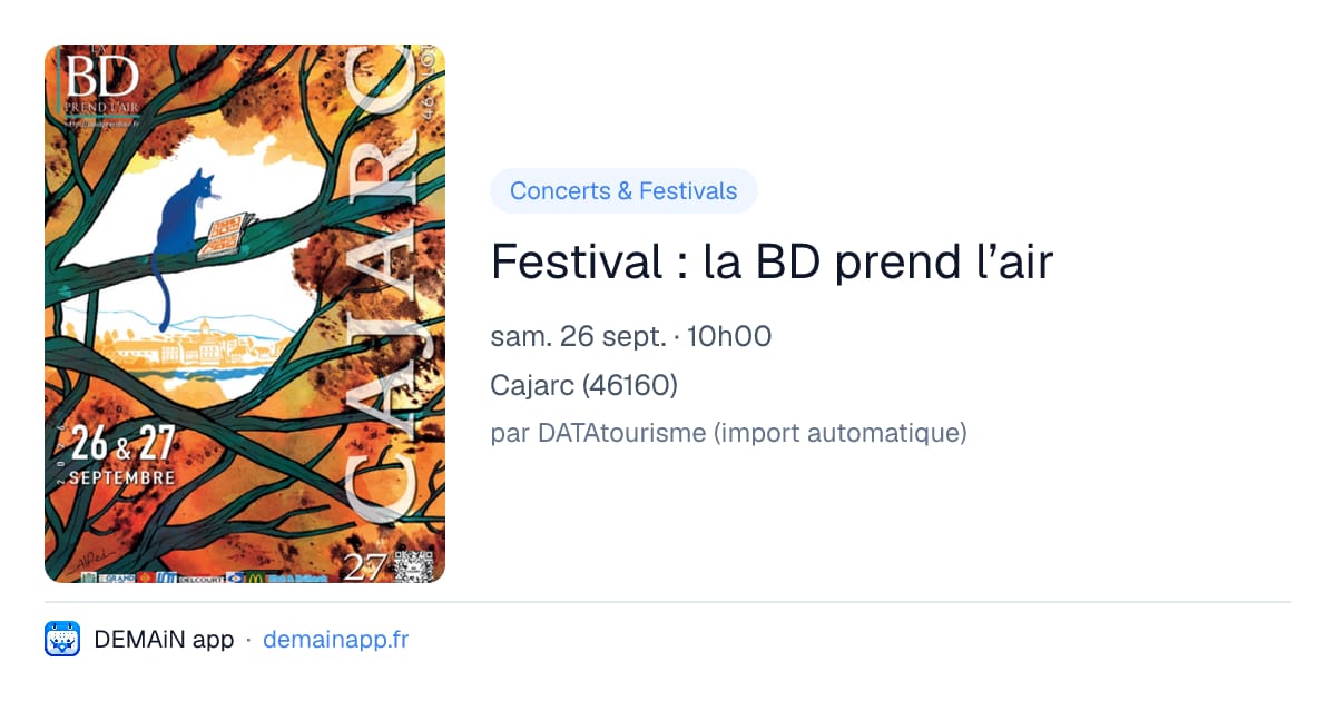 Festival : la BD prend l’air — Cajarc