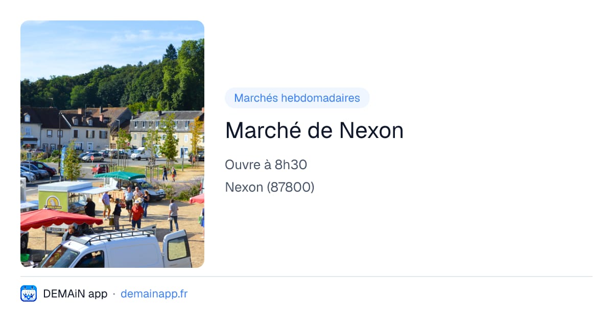 Marché de Nexon — Nexon