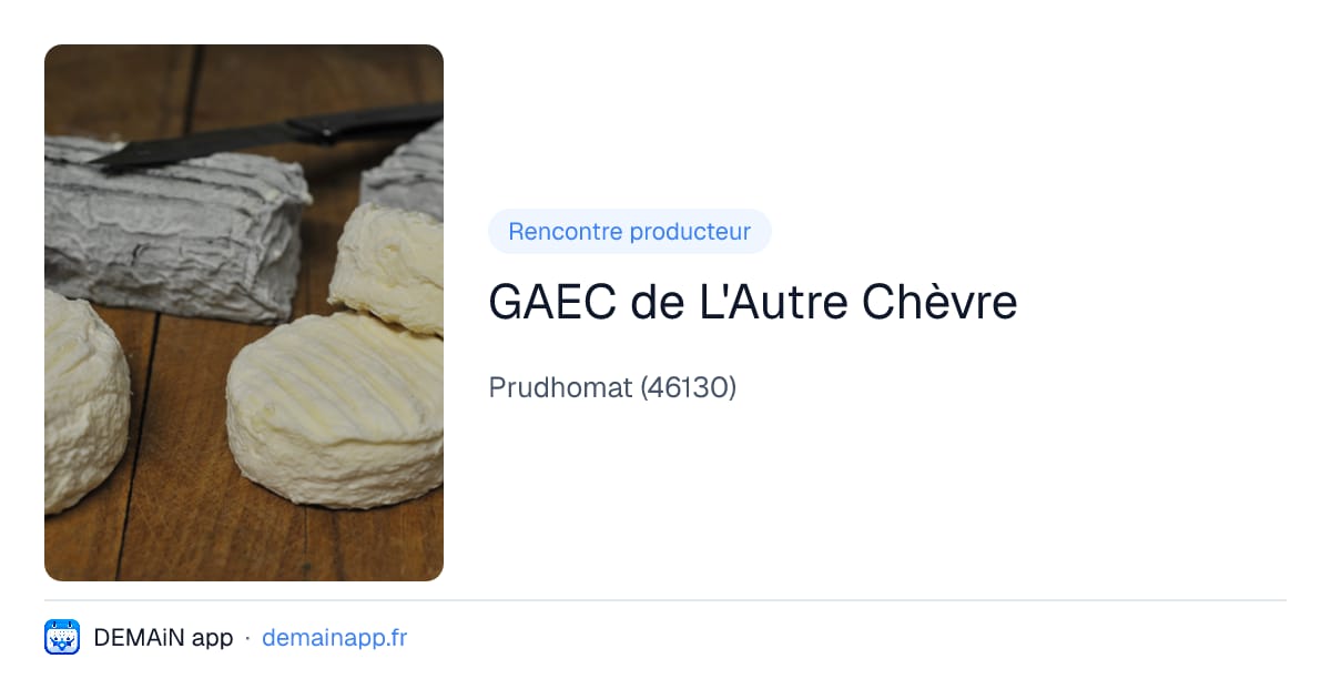 GAEC de L'Autre Chèvre — Prudhomat