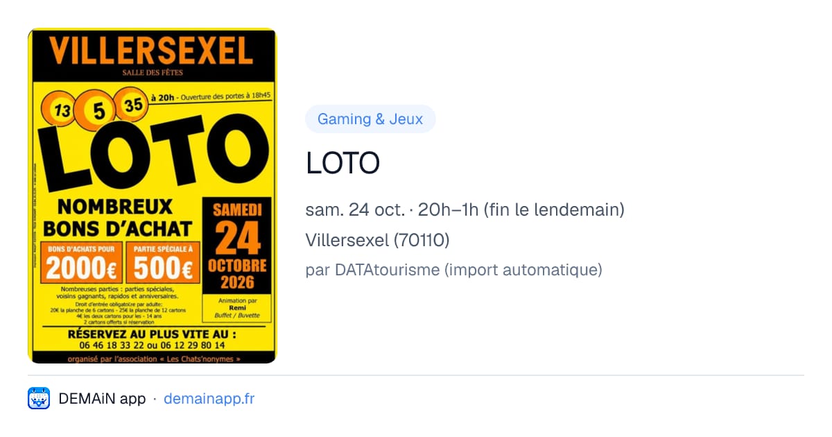 LOTO — Villersexel