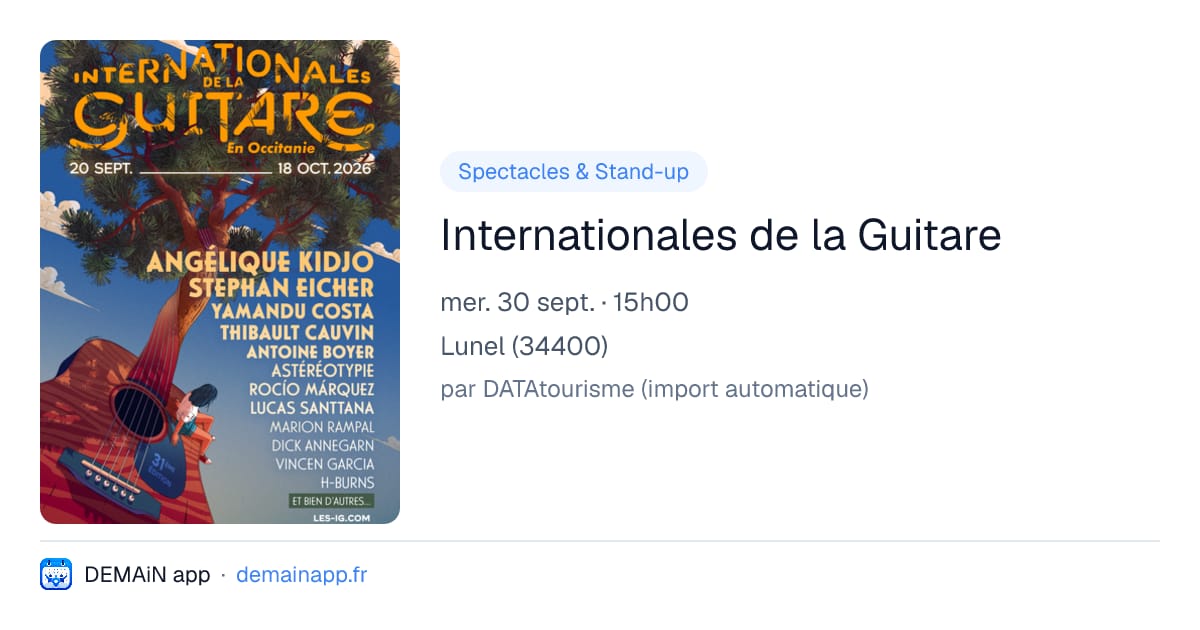 Internationales de la Guitare — Lunel