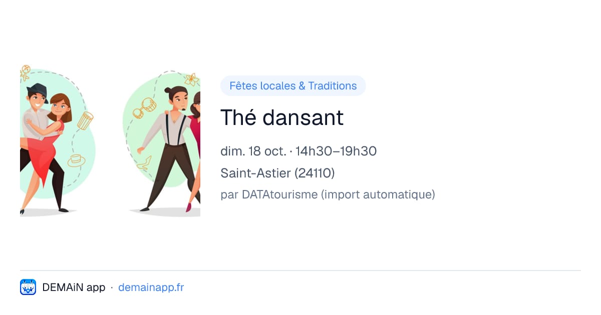 Thé dansant — Saint-Astier