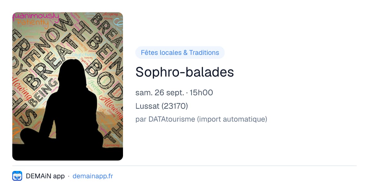 Sophro-balades — Lussat