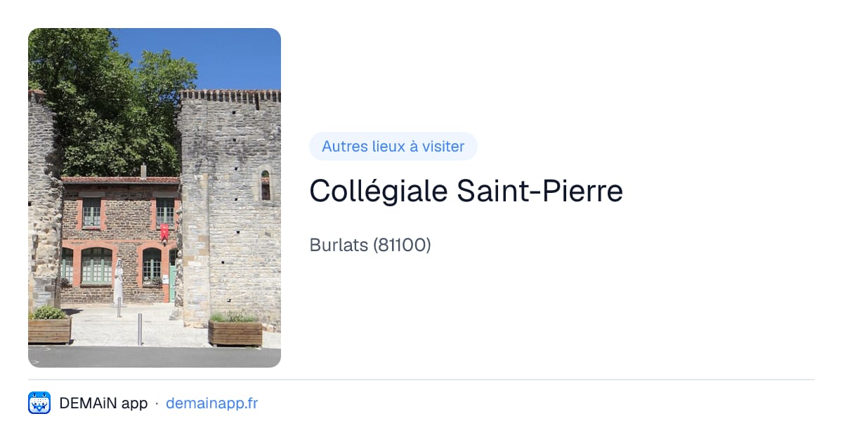 Collégiale Saint-Pierre — Burlats