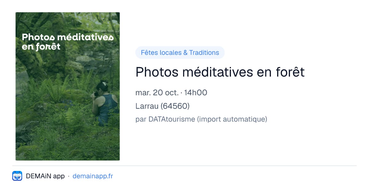 Photos méditatives en forêt — Larrau