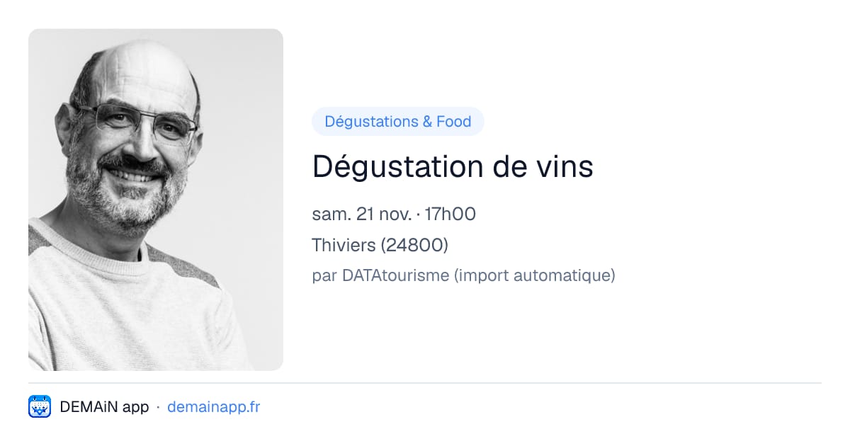 Dégustation de vins — Thiviers