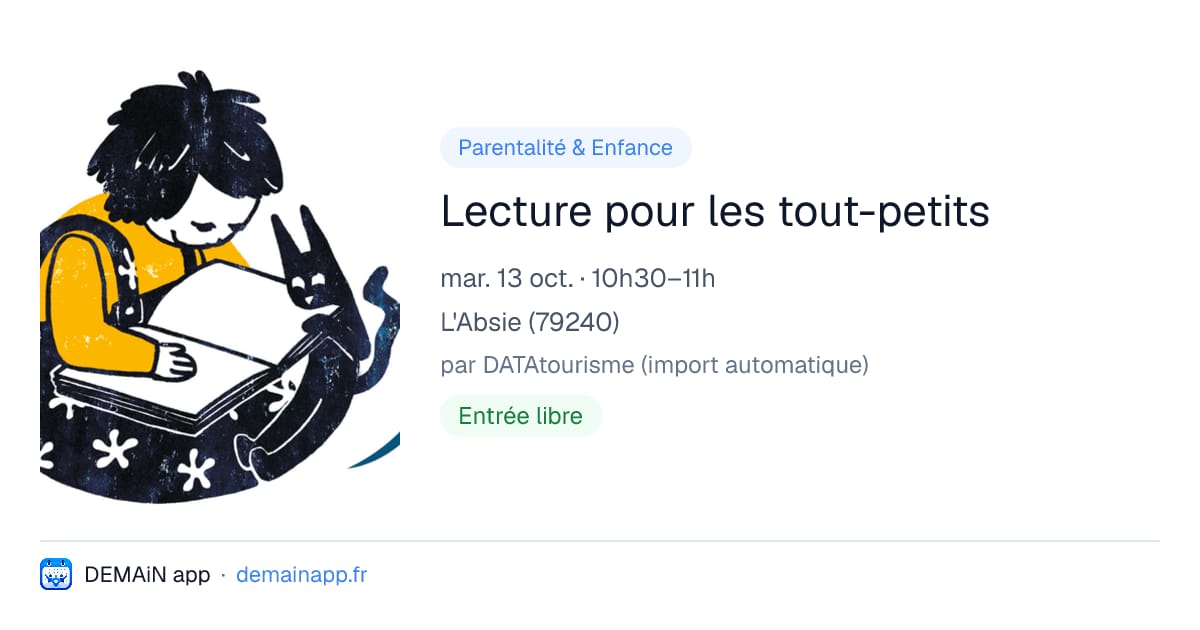 Lecture pour les tout-petits — L'Absie