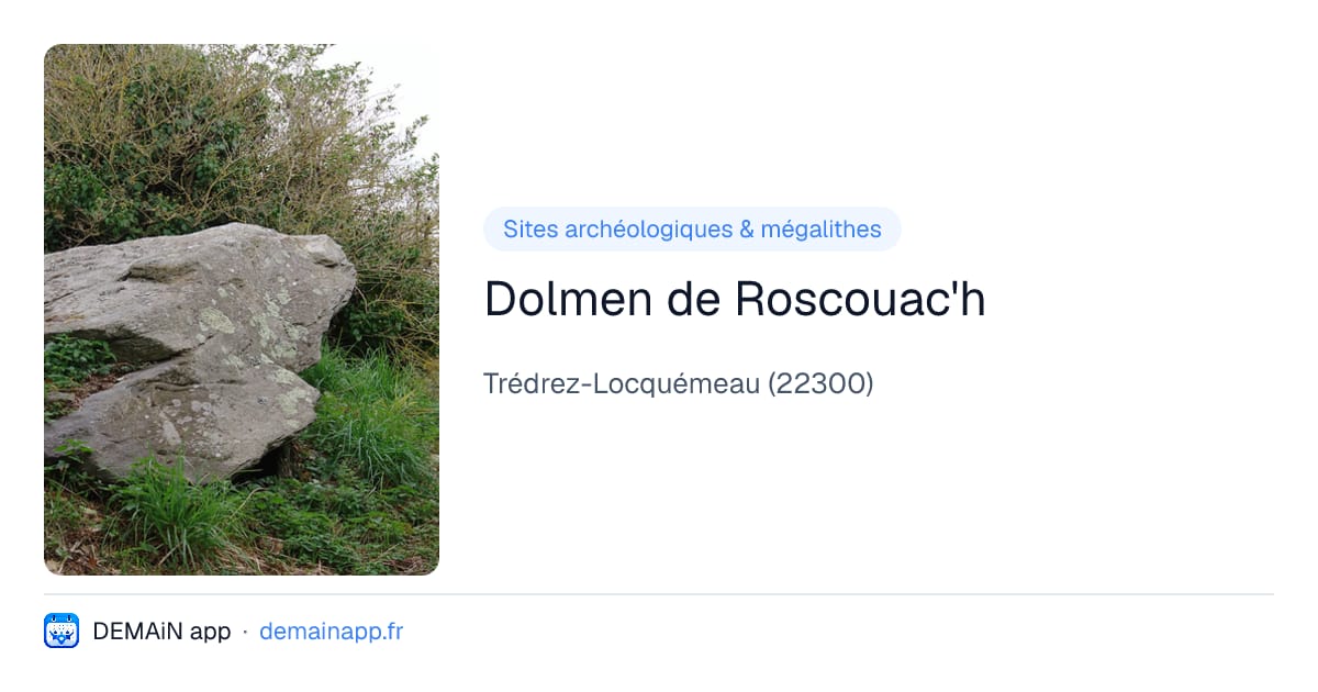 Dolmen de Roscouac'h — Trédrez-Locquémeau
