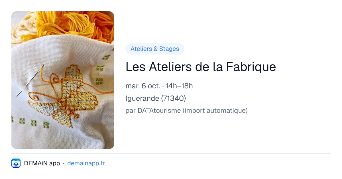 Les Ateliers de la Fabrique — Iguerande